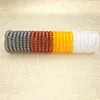 Stor storlek (5cm) Massor 100 st Transparent Scrunchie Telefontråd Elastiskt Rål Ring Spiral Rubber Band Hairband