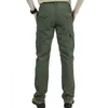 Pantaloni cargo da uomo pantaloni lunghi impermeabili militari leggeri ad asciugatura rapida pantaloni sportivi casual da esterno da uomo pantaloni estivi H1223