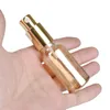 Amber Gold Glass Refillable Bottle Balsment Prasa Pusta Esencja Emulsja Essencja Kosmetyczne Opakowania fiolki 10ml 15ml 20ml 30ml 50ml 100ml