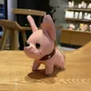 LLavero de felpa de Pu Bulldog creativo, bonito perro de dibujos animados, amantes de las muñecas, bolso colgante, pequeño regalo 212B