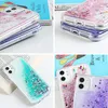 Płynny dynamiczny piaski i obudowa telefoniczna dla iPhone'a 12 przypadków Glitter Fundas iPhone 11 Pro Max Mini XR 7 8 SE 2021 XS 6 6s Plus Cover Nowo darmowy statek zrzutu