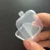 ミニクリアプラスチック小型ボックスジュエリーの耳の敷地収納ボックスケースの透明な箱コンテナビーズメイククリアオーガナイザーギフトWLL326
