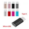 Adaptador de Telefone Móvel Micro USB para Adaptador USB C MicroSB Conector para Xiaomi Huawei Adaptadores USB Tipo C