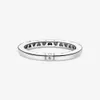 Memnon Jewelry Auténtica Plata de Ley 925 Logo Hearts Ring Fit European Pandora Style Jewelry Anillos Para Mujeres 199482C01