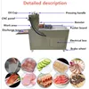 家庭用電気食品のスライサーCNCの二重カットの子羊のロール機械肉のむがし機械調節可能な厚さ