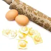 Pasqua Embossing Pin Rotolamento Biscotti Biscotti Noodle Biscotto Biscotto Fondant Torta Pasta incisa rullo cucina Cucina fai da te Biscotti Domestici Strumento domestico