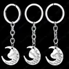 Fashion The Family Member Moon Letters Keychains Dad Mom Sister Brother Keychain Key Ring For Gift Ornaments