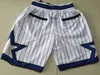 Man bara andas Sport Don Shorts Basketbyxor Retro träningsshorts med dragkedjefickor Sydda All-Star Golden State LA Chicago Boston Toronto Orlando Miami