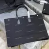 7A Femmes Sac fourre-tout Sacs à main Sacs de créateurs de luxe Épaule Bandoulière Sac à main 48 et 37m Cuir de vache véritable Tissu en cuir véritable Grand Messenger Shopping rive Gauche