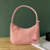 Lyxkvinnor Nylonpåsar Designer Lady Women Hobo axelväska handväska underarm armhålväska plånbok svart rosa