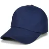 Blank vanlig panel baseball cap 100% bomull pappa hatt för män kvinnor justerbara grundläggande mössor grå marinblå svart vit beige röd q0703243i