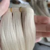 Cuticola completa Un donatore di capelli vergini russi Trama piatta Estensioni dei capelli Double Drawn 100 g pezzo Confezione da 3 pezzi