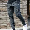 Jogger Sweatpants Track Pants Men Slim Fit Workout Trousers Male Multi-pocket Casual Skinny Pants Men's Zipper Design Sportswear 210723