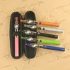 EvodバッテリースターターキットとEGO電池のガラスグロブルワックスドライハーブ気化器アトマイザーClearomizer vapeペンジッパーケースキット