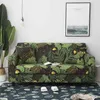 Tropische bladeren Elastische Sofa Cover Stretch Couch Slipcover Woonkamer Sectional Case Meubilair Protector 1/2/3/4 SEATER 211116