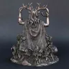 Resin Statues Cernunnos Sitting Sculpture Celtic God Figure Underworld For Home Garden Decoration 211105