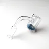 25mm OD Sarı Mavi Yeşil Kırmızı Kum Termokromik Kova Domeless Termal Banger Çivi 100% Kuvars 14mm 18mm Erkek Kadın