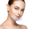 Multy-färg Mouth Shield Anti-Saliva Anti-dimma Face Shield Masker Transparent säkerhet Återanvändbar maskskydd DHL-frakt DAF136