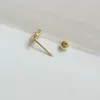 9K Solid Gold Star Screw Back Dainty Mini Stud Earring Jewelry Minimal Trending Wedding Bridesmaid bride Gift Victorian