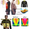 Lanfei Thermal Compression Midja Trainerskjorta Män Svett Bastu Vest Slimming Body Shaper Corset Neoprene Belly Fat Burn Suit