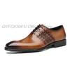 Negócios Sapatos de Negócios Homens Oxford Genuine Vaca De Couro Pointed Moda Outdoor Lace Up Alta Qualidade Esculpida Escritório Sapatos De Casamento