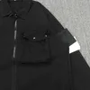 Herrjackor P Letter Pocket Mens Jacket Män skjorta av gata Löst verktyg LAPEL utomhus mode sport vindbrytare fritid mode mångsidig ny stil