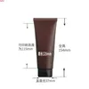 200PCS/LOT-100ML Soft Hose,Amber Plastic Cosmetic Container,Empty Facial Cleanser Packaging,Hand Cream Tube,Brown Squeeze Bottlehigh qualtit