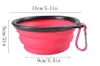 Collapsible Dog Bowl Water Bowls for Cats Dogs, Portable Pet Feeding Watering Dish for Walking Parking Traveling Camping Hiking with Carabiners 350ml Wholesale J05