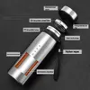 Thermos Бутылка Тепловая чашка Пивной Изотерма Флэк Вакуумная кружка Путешествия Большая Грузоподъемная Наружная Кружка из нержавеющей стали 210809