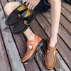 Big Size men designer sandals Fashionable leather outdoor casual shoe Breathable Fisherman Boy Beach shoes