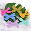 Kids Girls Bowknot Hairpins Baby Girl Hair Bows Hair Clips Candy Color Hair Accessories Makaron Children's Cute Barrettes 2pcs/Bag G22403