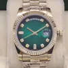 Presidential Day Dating Gold green literal fashion men watch ladies girls party stainless steel automatic monument2194