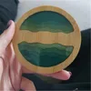 Bamboo Coasters Round Creative Cup Mat Waterproof Insulation Tea Coffee Pad Table Decor Kitchen Supplies XBJK2107