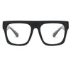 Солнцезащитные очки крупные квадратные миопийские бокалы для чтения мужчин Женщины дизайнер бренд Vintage Негабаритные очки рамы близости от 0 до -6 0251y