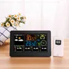Fanju W4 Wifi Clock Humidity Pressure Weather Forecast Digital Alarm Clock Temperature with Wireless Sensor Table Decoration 211111