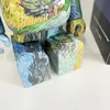 Nieuwe gewelddadige bouwsteenbeerbeer van Gogh 5.0 Provence landweg handgemaakte pop trend woonkamer decoratie kinderen cadeau 28cm