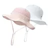 Crianças Verão Proteção UV Bucket Chapéu Meninas Do Outono Praia Panamá Baby Caps Kids Headwear Beanies Gorros