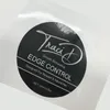 Cutomized rond gecoat papier bedankt zelfklevende etiketten logo decoratie waterdichte vinyl zelfklevende sticker met uw winkelinformatie