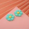 30st 22mm Daisy Flower Flatback Resin Komponenter Cabochons Scrapbook Craft DIY Embellishments Telefon Inredning Huvudbonader Tillbehör