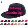 Custom broderade hattar keps för tjejer pojkar cuatomized tecknade namn barn mössa vuxen hip-hop platt baseball keps för sommar yy141 Q0911
