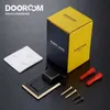 Dooroom Brass Door Stops Punch Free Invisible Magnetic Door Holder Underfloor Heating Door Bumper Catch Free Tapes 210724