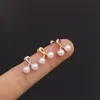 Ny Pearl Cz Brosk Stud Örhängen för Kvinnor Blommor Helix Tragus Rook Conch Body Piercing Smycken Gift