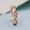 CodeMonkey 2020 Spring Daisy Rose Golden Ring For Women 100% Real Sterling Silver Flower Rings Lucky Jewelry CMR094