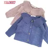 Born Cardigan Automne Enfants Bébé Manteau Hiver Fille Tricot Filles Pulls Coton Garçons Veste Vêtements Pour Enfants 211201