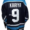 Nikivip Paul Kariya #9 Universiteit van Maine Black Bears 1993 Vintage marineblauw Retro Ice Hockey Jersey Heren gestikt Custom Name Jerseys