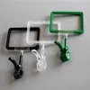 Retail Supplies POP Plastic Advertising Display Signs Promotions Frame Label Price Paper Clip Holder for Supermarket 6sets