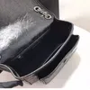 İthal kırışıklık yağı balmumu niki alışveriş çantası kadın tüm siyah postacı omuz çantaları moda tasarım crossbody cüzdan bayanlar tote çanta 33cm