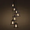 Pendant Lamps 3 / 5 8 Head Modern Home Black Metal Decoration Ceiling Iron Cage Lamp Dinging Bar E27