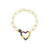925 bracelet en forme d'arc-en-ciel en argent sterling en forme d'argent SIGNE Cadeau de luxe de luxe de luxe Saint-Valentin