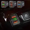 Chargeur de voiture USB DUAL PORT Auto Fast Auto Chargeur Adaptateur Portable Voltmètre de Voltmètre Chargeur Chargeur rapide pour Toyota